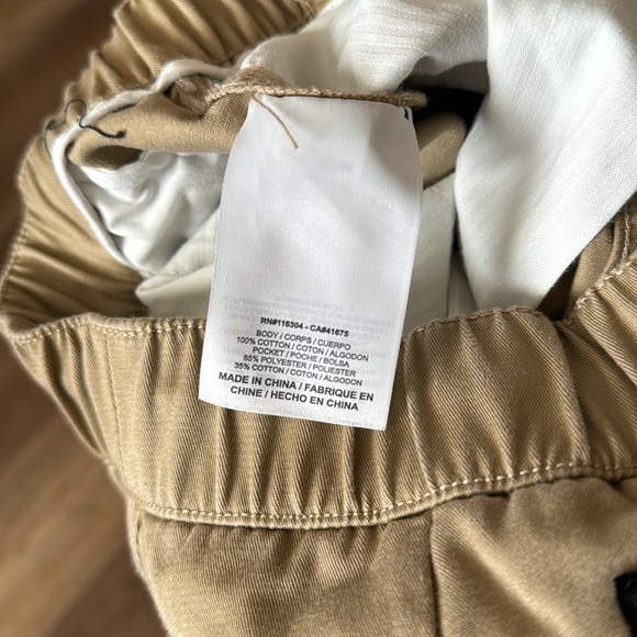 Converse Casual High-Rise Cotton Drawstring Joggers Women’s Pants XS Khaki - Picture 9 of 9